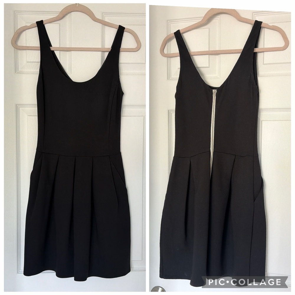 Aritzia Wilfred Dancer Black Sleeveless Dress